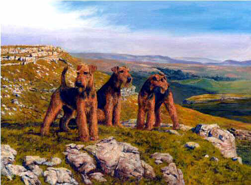 "The Heights of Airedale" Limited Edition Prints from the Original Oil Painting by British Artist Roger Inman